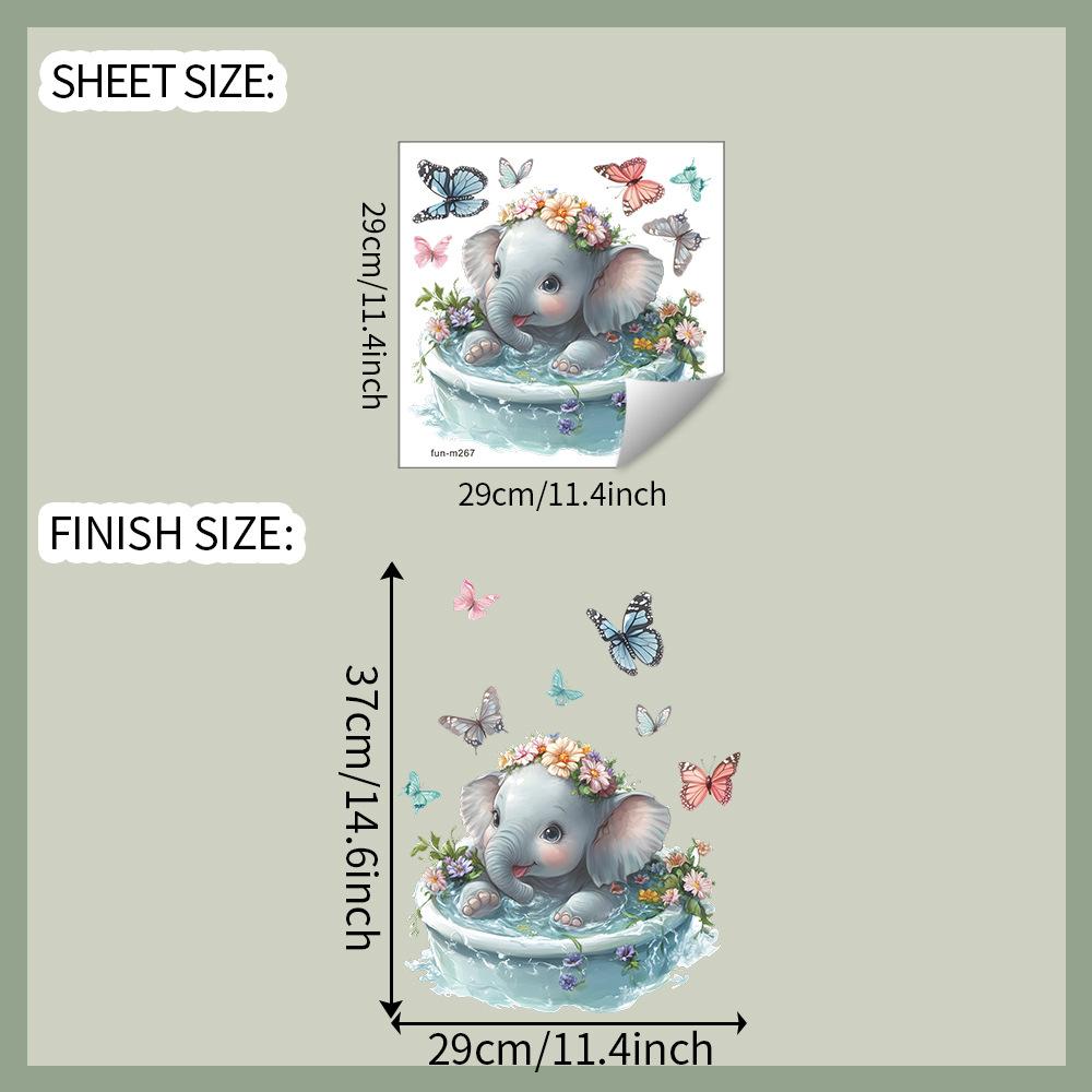 Мультяшные наклейки для ванной Маленький слон Бабочка Ванная Туалет и Украшение дома
Мультяшные наклейки для ванной Маленький слон Бабочка Ванная Туалет и Украшение дома