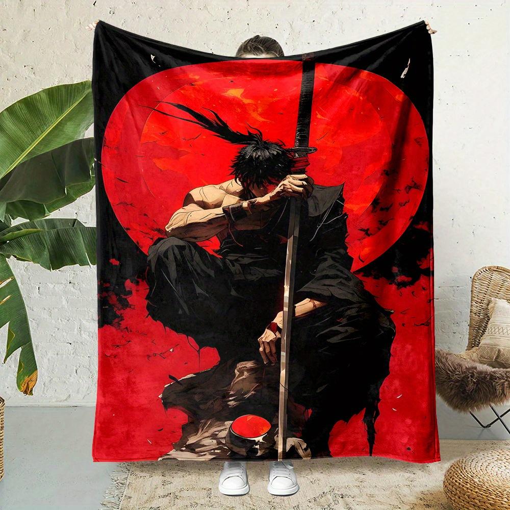 Sun Squatting Samurai Print Flannel printed blanket suitable for all seasons suitable for living room office sofa and travel 75x90cm
Sun Squatting Samurai Print Flannel printed blanket suitable for all seasons suitable for living room office sofa and travel 75x90cm
