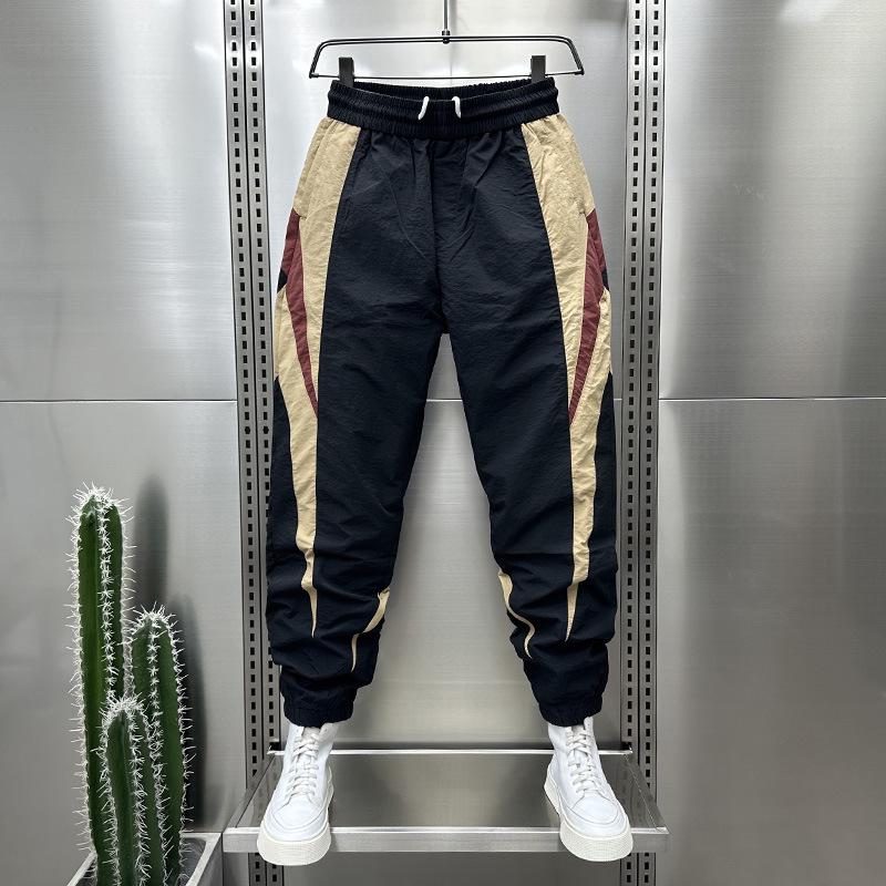 Мужские быстросохнущие гаремные брюки облегающего кроя: Цветовой блок, Эластичная талия, Повседневный летний стиль 4XL (175-190 jin)
Мужские быстросохнущие гаремные брюки облегающего кроя: Цветовой блок, Эластичная талия, Повседневный летний стиль 4XL (175-190 jin)