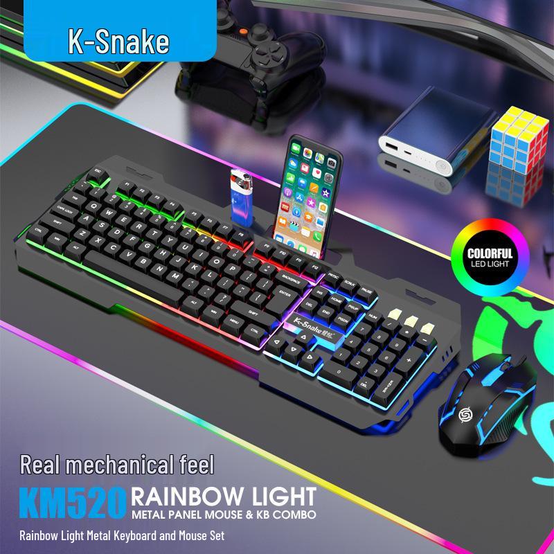 Viper KM520 Luminous Metal USB Wired Keyboard and Mouse Set for Desktop Computers
Viper KM520 Luminous Metal USB Wired Keyboard and Mouse Set for Desktop Computers