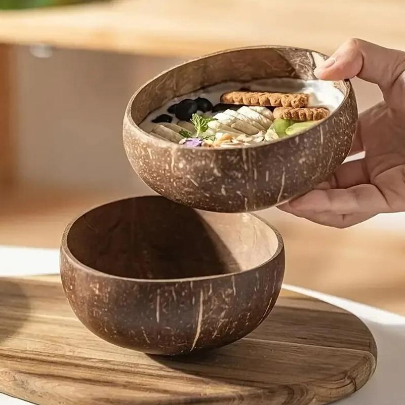 Natural Coconut Shell Bowl Coconut Bowl Light Food Container Fruit Salad Milkshake Dessert Bowl Southeast Asia Tableware Package
Natural Coconut Shell Bowl Coconut Bowl Light Food Container Fruit Salad Milkshake Dessert Bowl Southeast Asia Tableware Package