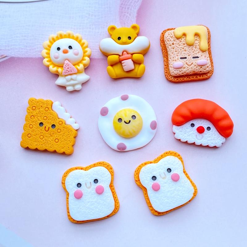 10Pcs New Cute Mini Cake Biscuit Series Resin Figurine Crafts Flatback Cabochon Ornament Jewelry Making Hairwear Accessories
10Pcs New Cute Mini Cake Biscuit Series Resin Figurine Crafts Flatback Cabochon Ornament Jewelry Making Hairwear Accessories