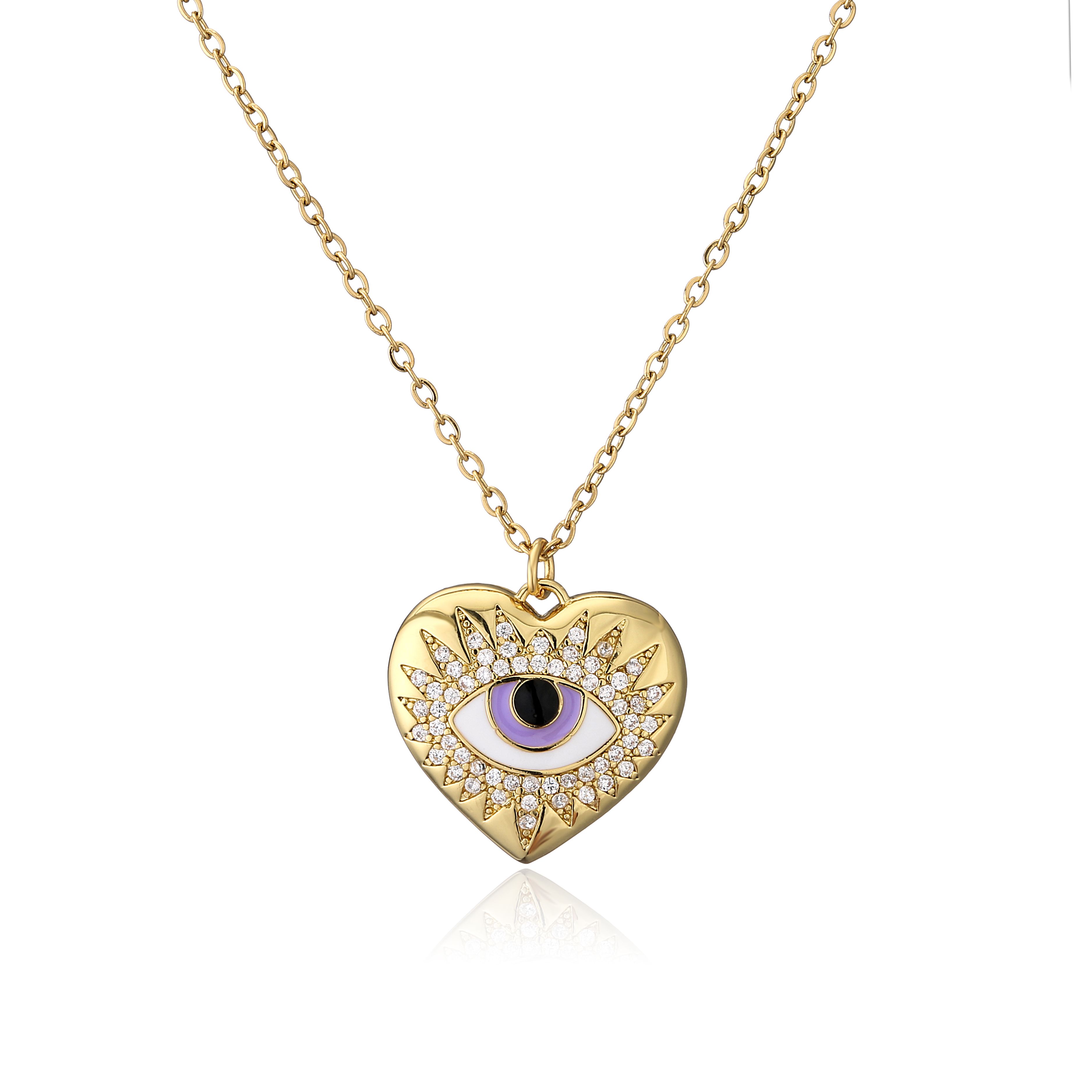 HECHENG,Lucky Eye Pendant Necklace,CZ Evil Eyes Long Chain Necklace for Women,Heart Zircon Christmas Gifts 45cm фіолетовий
HECHENG,Lucky Eye Pendant Necklace,CZ Evil Eyes Long Chain Necklace for Women,Heart Zircon Christmas Gifts 45cm фіолетовий