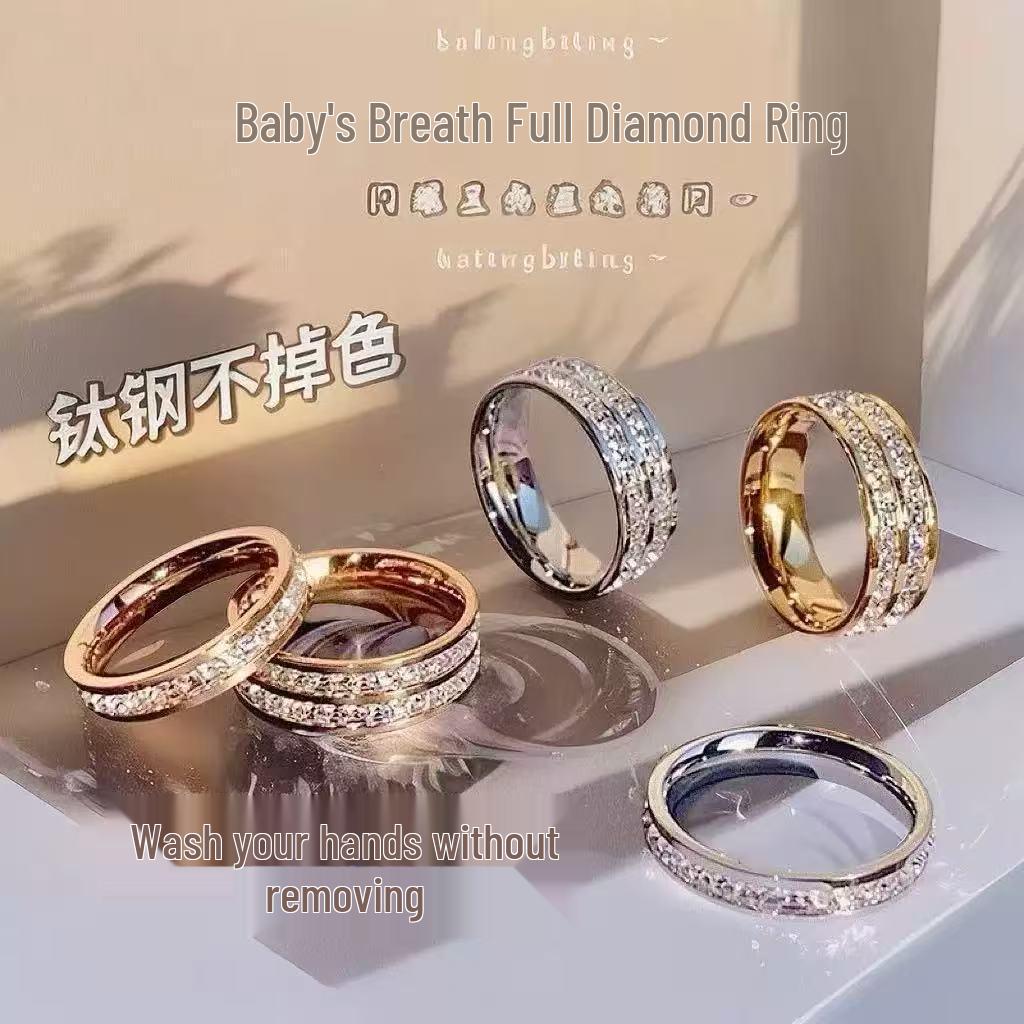 Men s High-End Titanium Steel Ring with Diamonds - Non-Fading, Stylish Design, Stainless Steel Jewelry, Hand Accessory Size 9
Men s High-End Titanium Steel Ring with Diamonds - Non-Fading, Stylish Design, Stainless Steel Jewelry, Hand Accessory Size 9