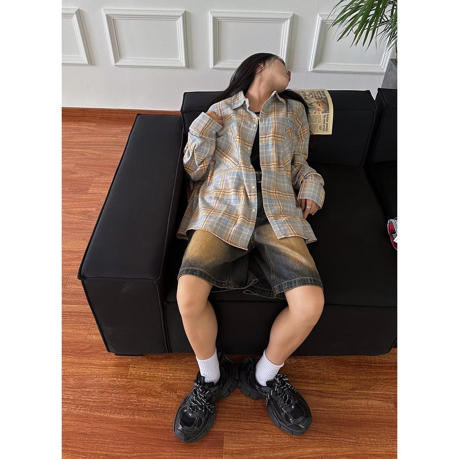 Рубашка с длинным рукавом с буквенным принтом 2024 года в японском стиле в стиле Гонконга, свободная рубашка для мальчиков, летнее модное универсальное повседневное пальто 2XL жёлтый
Рубашка с длинным рукавом с буквенным принтом 2024 года в японском стиле в стиле Гонконга, свободная рубашка для мальчиков, летнее модное универсальное повседневное пальто 2XL жёлтый