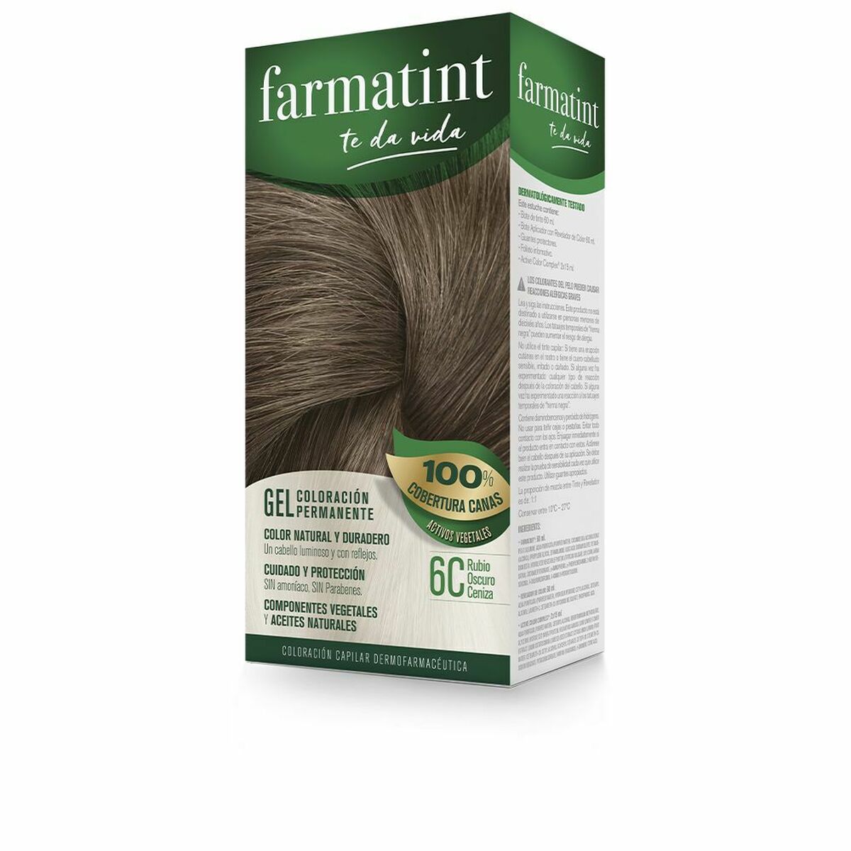 Permanent dye Farmatint 6c-Rubio Oscuro Ceniza Gel
Permanent dye Farmatint 6c-Rubio Oscuro Ceniza Gel