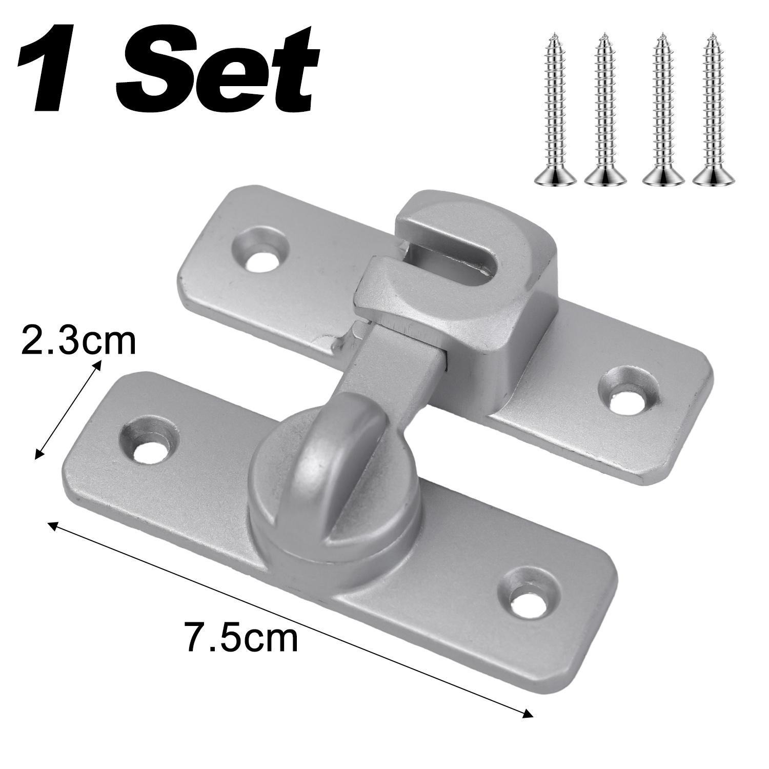 1/5x Alloy Right Angle Door Lock 90 180 Degree Gate Lock Sliding Door Latch Window Drawers Cabinet Gate Buckles Home Hardware 1 Set
1/5x Alloy Right Angle Door Lock 90 180 Degree Gate Lock Sliding Door Latch Window Drawers Cabinet Gate Buckles Home Hardware 1 Set