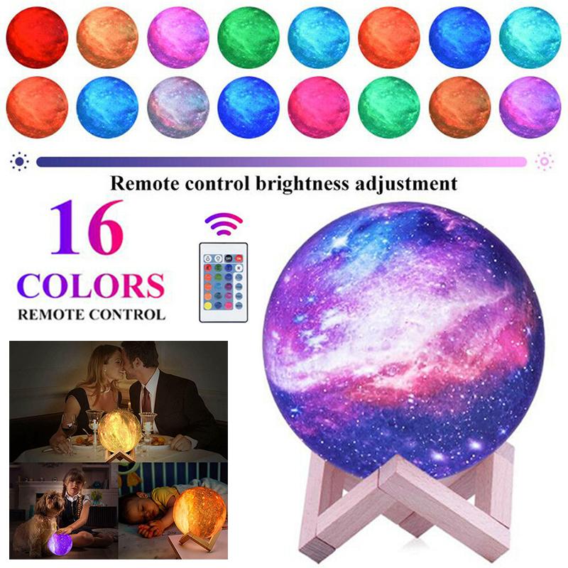 USB Star Night Light Kids Galaxy LED 3D Print 16-цветная лунная лампа с пультом дистанционного управления
USB Star Night Light Kids Galaxy LED 3D Print 16-цветная лунная лампа с пультом дистанционного управления