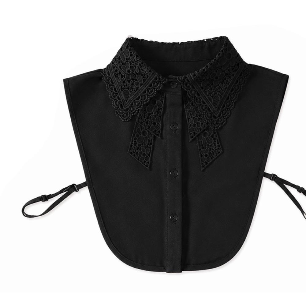 White Chiffon Detachable Collar Lace Chiffon Fake Collar Elegant Shawl Wrap Gift For Women чорний
White Chiffon Detachable Collar Lace Chiffon Fake Collar Elegant Shawl Wrap Gift For Women чорний