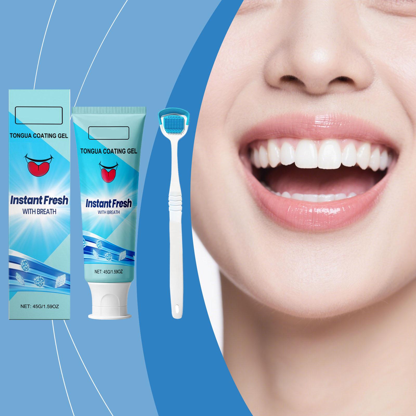 Tongue Cleansing Gel Set, Tongue Cleansing Gel With Tongue Brush, Tongue Scraper For Adults,1PC, One Size
Tongue Cleansing Gel Set, Tongue Cleansing Gel With Tongue Brush, Tongue Scraper For Adults,1PC, One Size