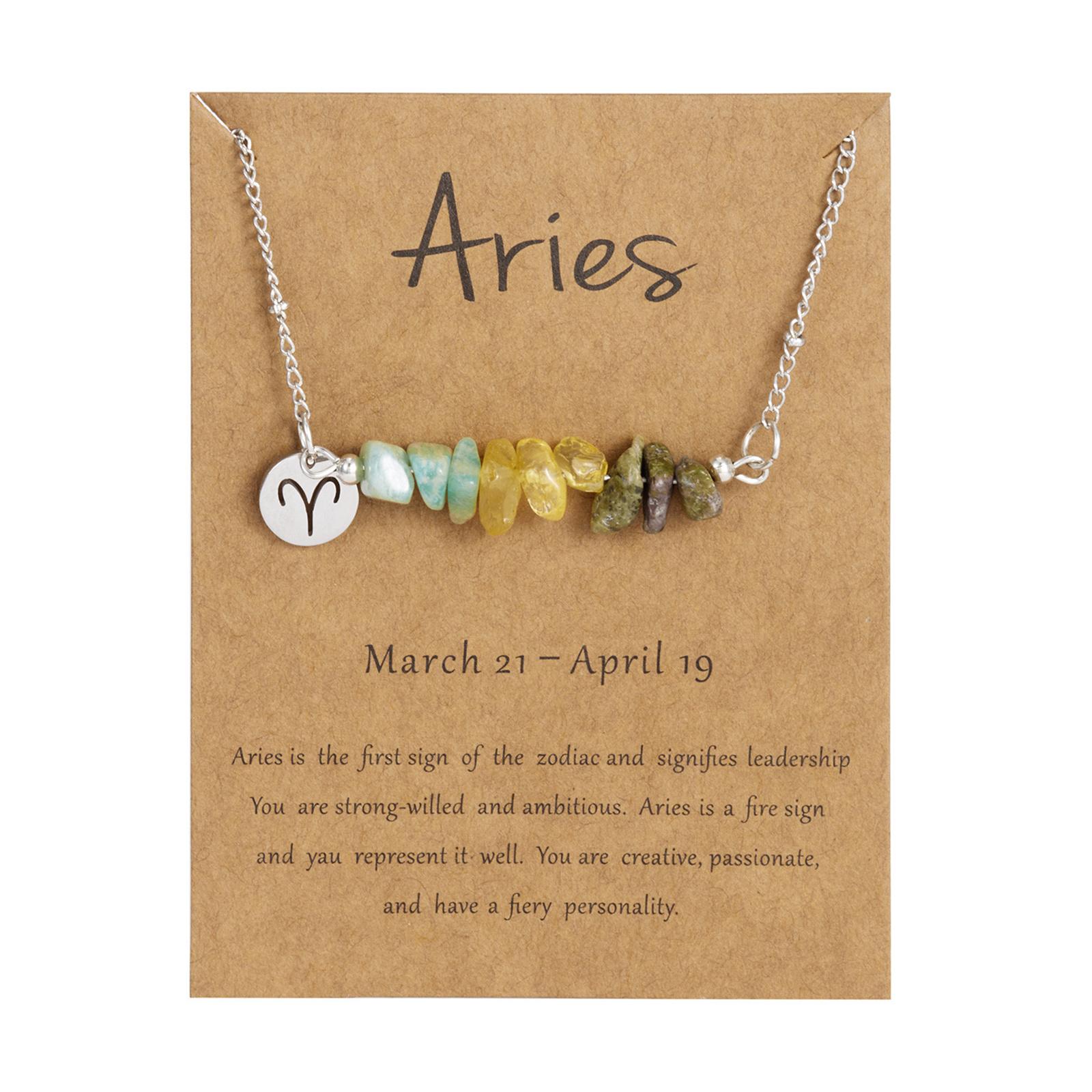 Vintage natural stone constellation necklace, adjustable twelve constellation engraved pendant, stone astrology necklace, with wishing card one size
Vintage natural stone constellation necklace, adjustable twelve constellation engraved pendant, stone astrology necklace, with wishing card one size