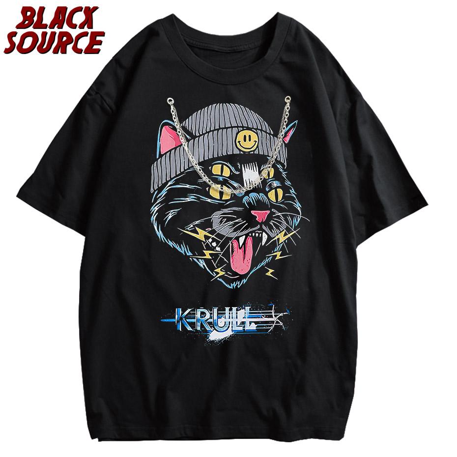 Hip Hop Oversized Tshirt Streetwear Cat Graphic Print Punk Gothic TShirt Men Casual Washed Tee Shirts Harajuku Cotton Tops M
Hip Hop Oversized Tshirt Streetwear Cat Graphic Print Punk Gothic TShirt Men Casual Washed Tee Shirts Harajuku Cotton Tops M