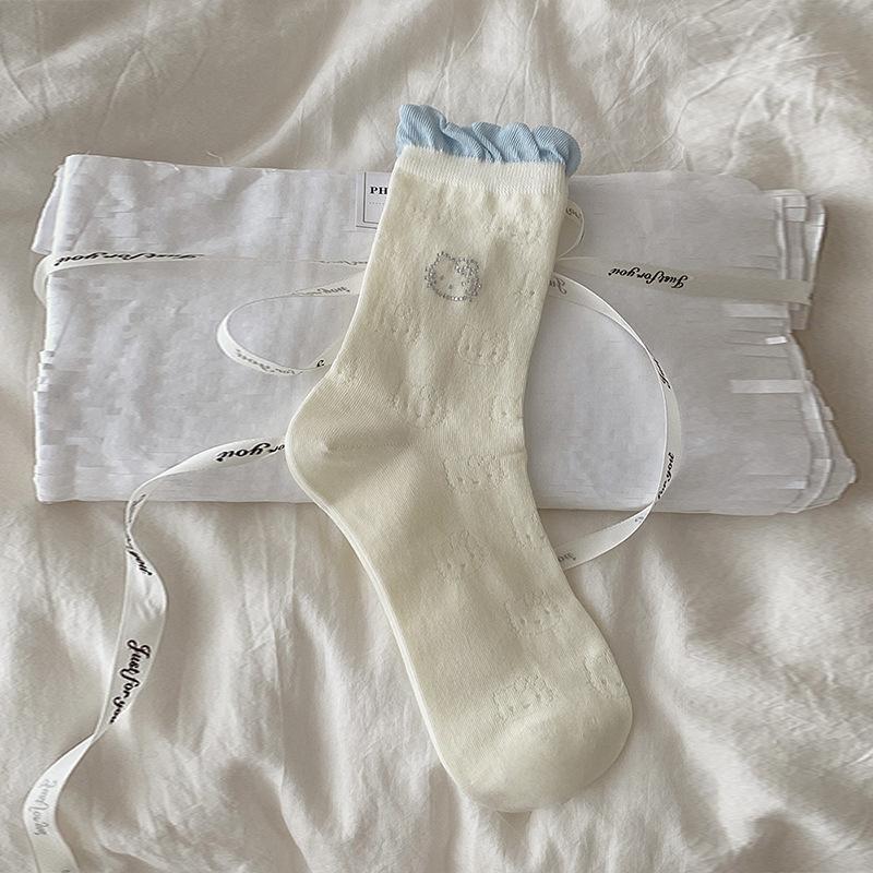 Ladies Summer Thin Cartoon Hot Diamond Kitty Color Mesh Breathable Boneless Tube Stack Socks 1 pair молоко, білий колір/синій
Ladies Summer Thin Cartoon Hot Diamond Kitty Color Mesh Breathable Boneless Tube Stack Socks 1 pair молоко, білий колір/синій