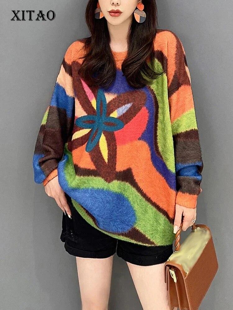 XITAO контрастного цвета вязаный свитер FashionSimplicity Top Свободный повседневный женский свитер с длинным рукавом DMJ3183 One Size оранжевый
XITAO контрастного цвета вязаный свитер FashionSimplicity Top Свободный повседневный женский свитер с длинным рукавом DMJ3183 One Size оранжевый