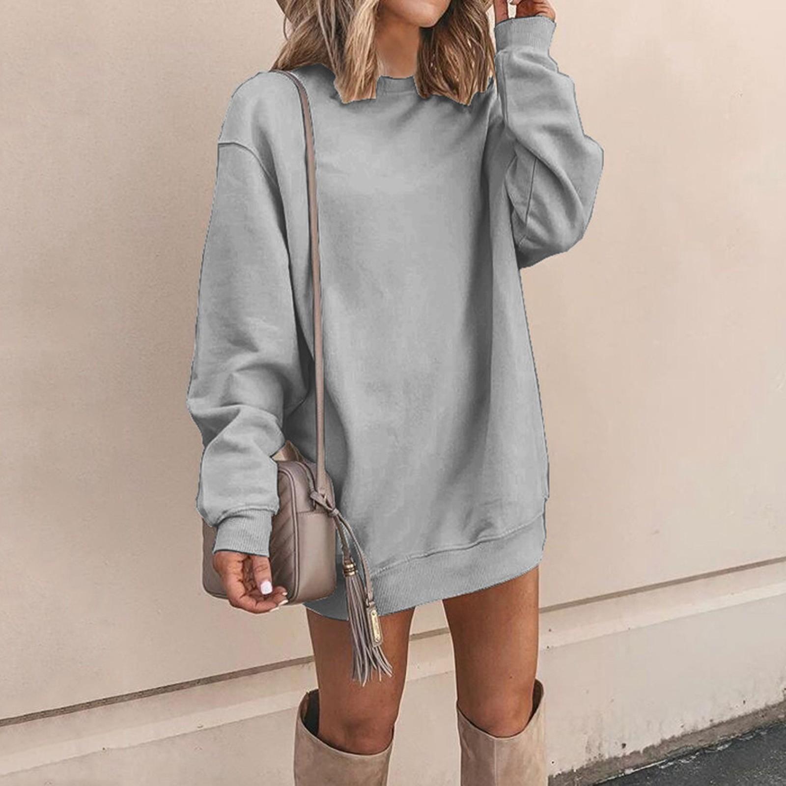 Женская однотонная утолщенная свободная длинная рубашка-свитер большого размера, платье-свитер, исчезающая нижняя часть тела M
Женская однотонная утолщенная свободная длинная рубашка-свитер большого размера, платье-свитер, исчезающая нижняя часть тела M