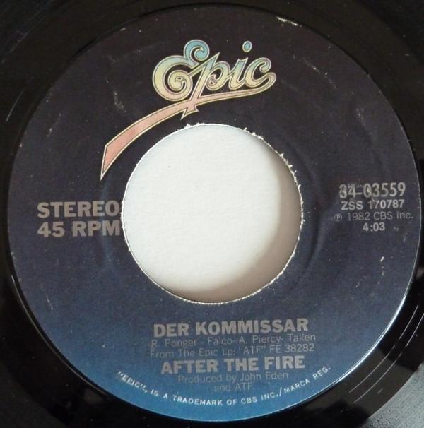 7inch Record AFTER THE FIRE - Der Kommissar / Dancing In The Shad 3403559 Epic 1982 US Pop Used
7inch Record AFTER THE FIRE - Der Kommissar / Dancing In The Shad 3403559 Epic 1982 US Pop Used