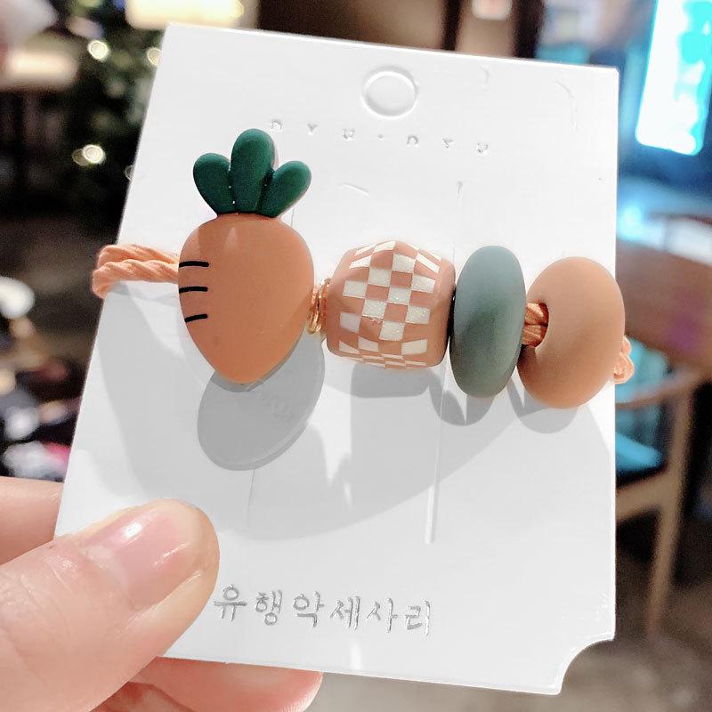 Новая модная резинка для волос с бусинами фруктового цвета: Милая, высокоэластичная веревка для волос для девочек
Новая модная резинка для волос с бусинами фруктового цвета: Милая, высокоэластичная веревка для волос для девочек