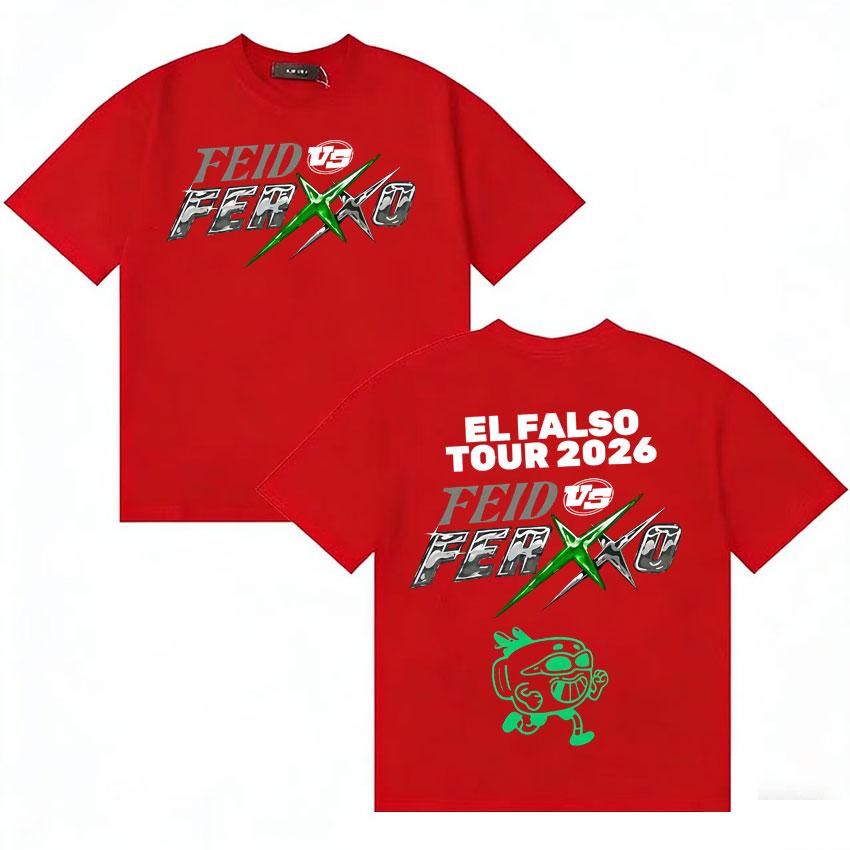 Rapper Feid Ferxxo 2026 New Album Music Tshirt Unisex Women Classic Style Tshirts Summer Hip Hop Comfort Oversized Cotton Tshirts S
Rapper Feid Ferxxo 2026 New Album Music Tshirt Unisex Women Classic Style Tshirts Summer Hip Hop Comfort Oversized Cotton Tshirts S