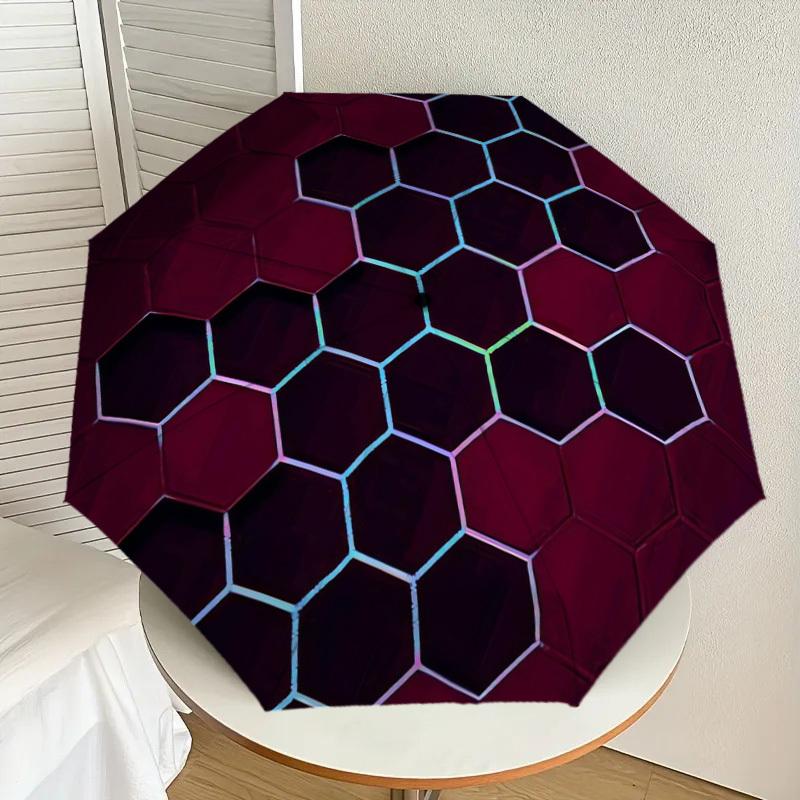 1pc Honeycomb Pattern Design Umbrella with Plastic Handle,Suitable for All Seasons Home Travel Outdoor UmbrellaDD322
1pc Honeycomb Pattern Design Umbrella with Plastic Handle,Suitable for All Seasons Home Travel Outdoor UmbrellaDD322