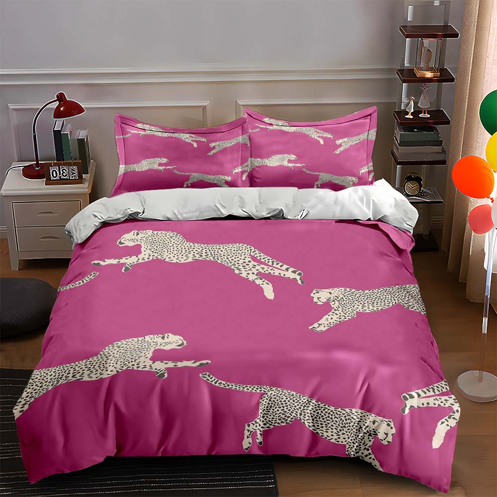 Leaping leopard motif. Bedding Duvet cover sets Duvet covers Pillowcases gifts (1 * Duvet Cover 2 * Pillowcases, without duvet insert) 135x200cm
Leaping leopard motif. Bedding Duvet cover sets Duvet covers Pillowcases gifts (1 * Duvet Cover 2 * Pillowcases, without duvet insert) 135x200cm