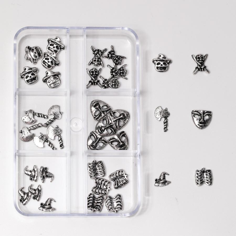 Набор для нейл-арта на Хэллоуин 2024: Украшения из сплава Череп, Привидение, Паук и Летучая мышь
Набор для нейл-арта на Хэллоуин 2024: Украшения из сплава Череп, Привидение, Паук и Летучая мышь