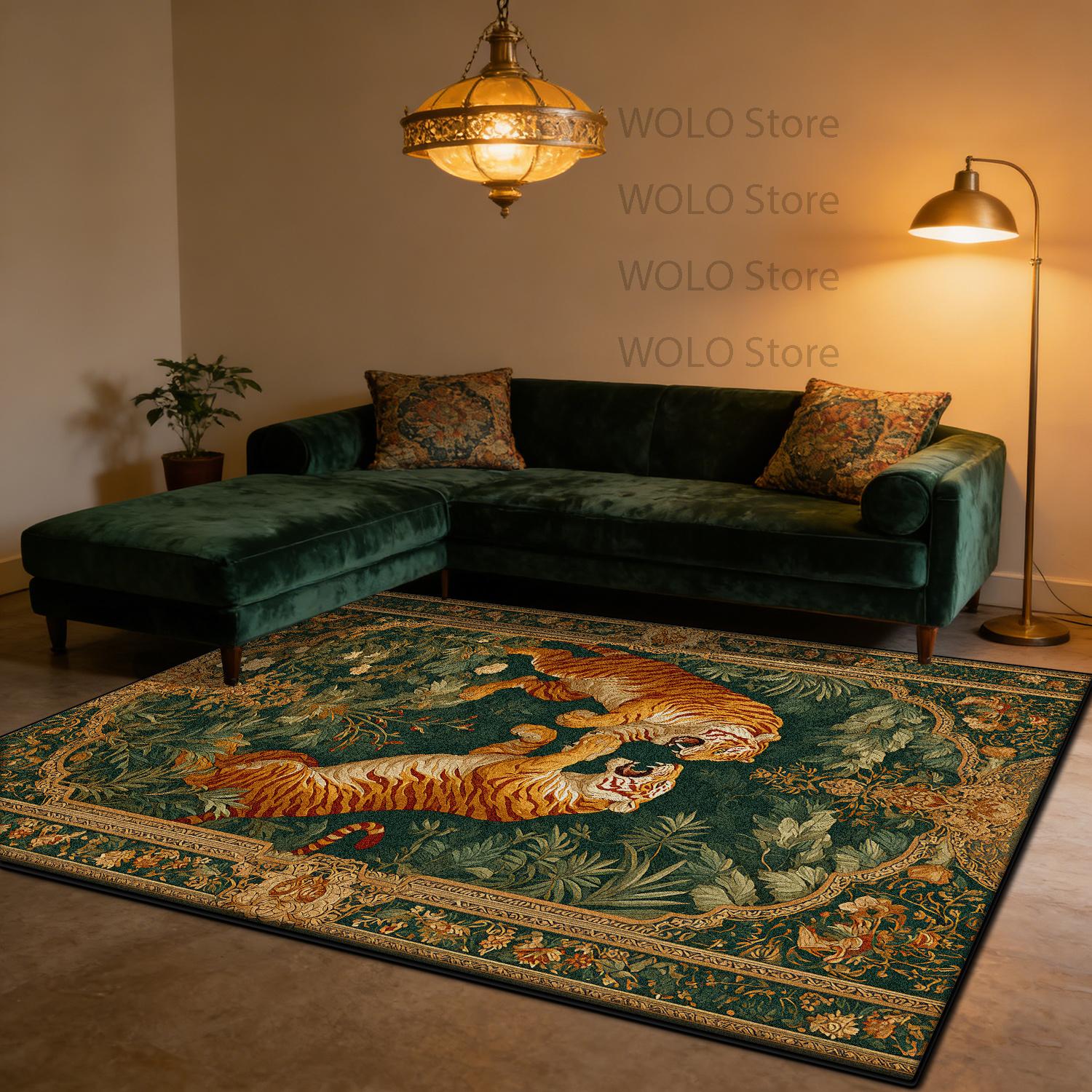 Classical Tiger Design Carpet Traditional Culture Decoration Living Room Bedroom Lounge Rug Non-slip Washable Mat Customizable 60x90cm
Classical Tiger Design Carpet Traditional Culture Decoration Living Room Bedroom Lounge Rug Non-slip Washable Mat Customizable 60x90cm