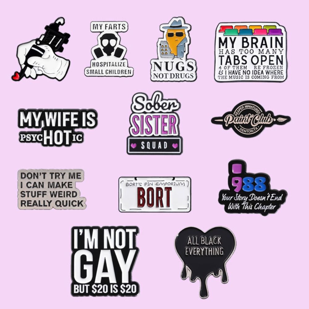 Personality Cute Enamel Pin Decorative Accessories Metal Badge Kawaii Cartoon Letter Brooch Hat
Personality Cute Enamel Pin Decorative Accessories Metal Badge Kawaii Cartoon Letter Brooch Hat