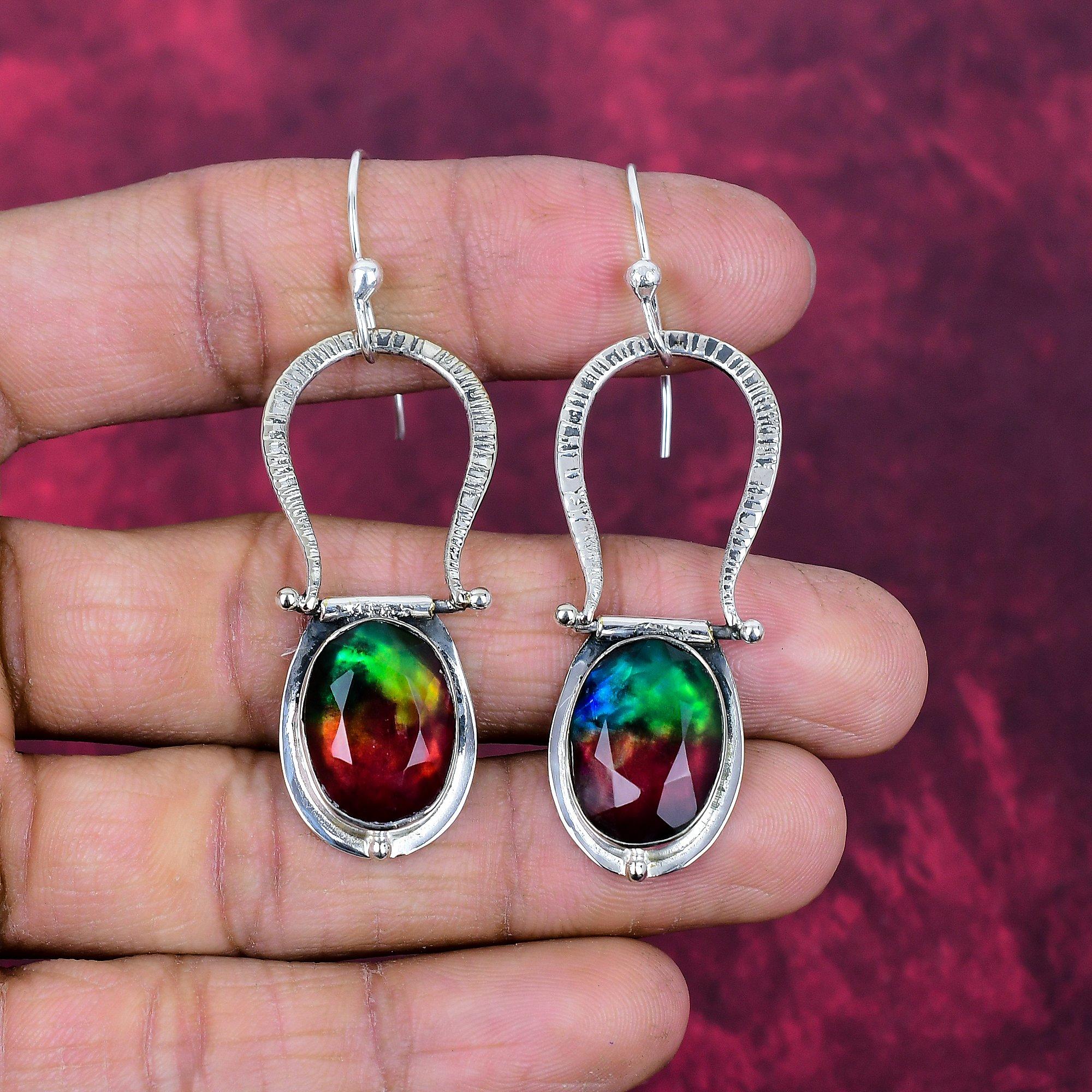 Аммолит Серьги Драгоценный камень Ювелирные изделия ручной работы, Серьги из стерлингового серебра 925 пробы, Подарок для жены, Ювелирные изделия 2.63 Inches
Аммолит Серьги Драгоценный камень Ювелирные изделия ручной работы, Серьги из стерлингового серебра 925 пробы, Подарок для жены, Ювелирные изделия 2.63 Inches