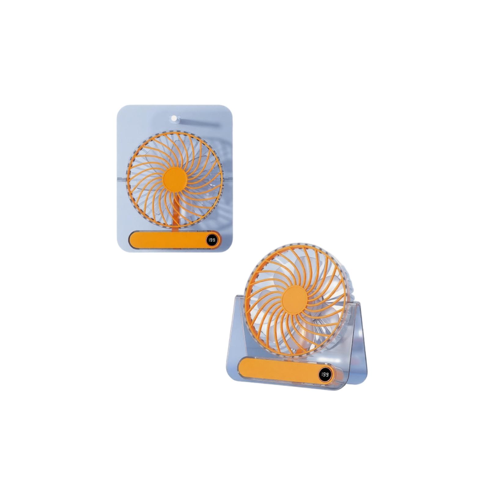 Portable Foldable Desk Fan USB Rechargeable Digital Display Small Fan Compact Design for Office Home Travel Use one size помаранчевий
Portable Foldable Desk Fan USB Rechargeable Digital Display Small Fan Compact Design for Office Home Travel Use one size помаранчевий
