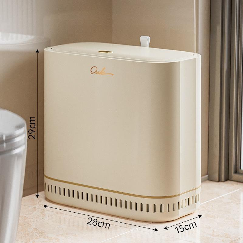 Home Trash Can Large Capacity Bathroom Toilet Kitchen Narrow Space Waste Bin with High Appearance
Home Trash Can Large Capacity Bathroom Toilet Kitchen Narrow Space Waste Bin with High Appearance