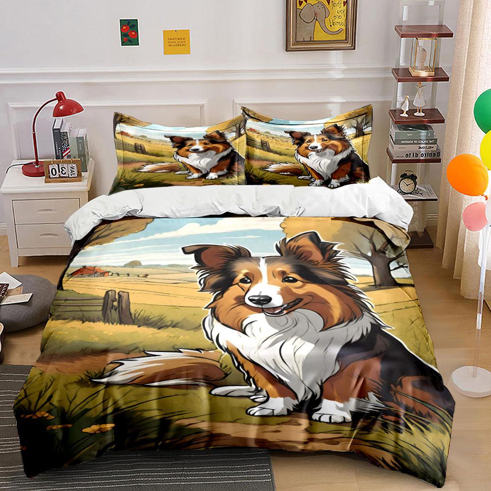 Collie dog countryside scenery. Bedding sets Duvet cover sets Duvet covers Pillowcases(1 * Duvet Cover 2 * Pillowcases, without duvet insert) 135x200cm
Collie dog countryside scenery. Bedding sets Duvet cover sets Duvet covers Pillowcases(1 * Duvet Cover 2 * Pillowcases, without duvet insert) 135x200cm