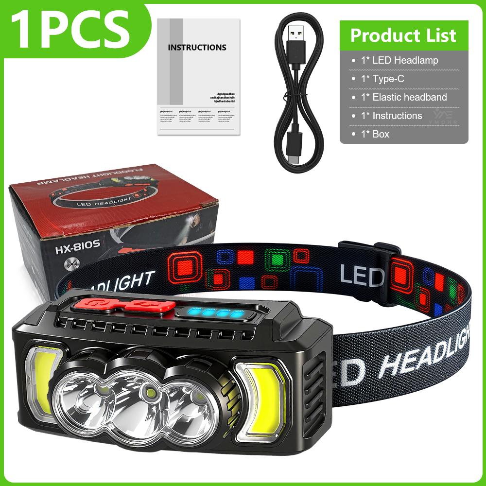 2026 Headlamp White Red Head LED Front Flashlight USB C Rechargeable Lamp Head Flashlight Waterproof Head Lamp Fishing Cap Light black
2026 Headlamp White Red Head LED Front Flashlight USB C Rechargeable Lamp Head Flashlight Waterproof Head Lamp Fishing Cap Light black