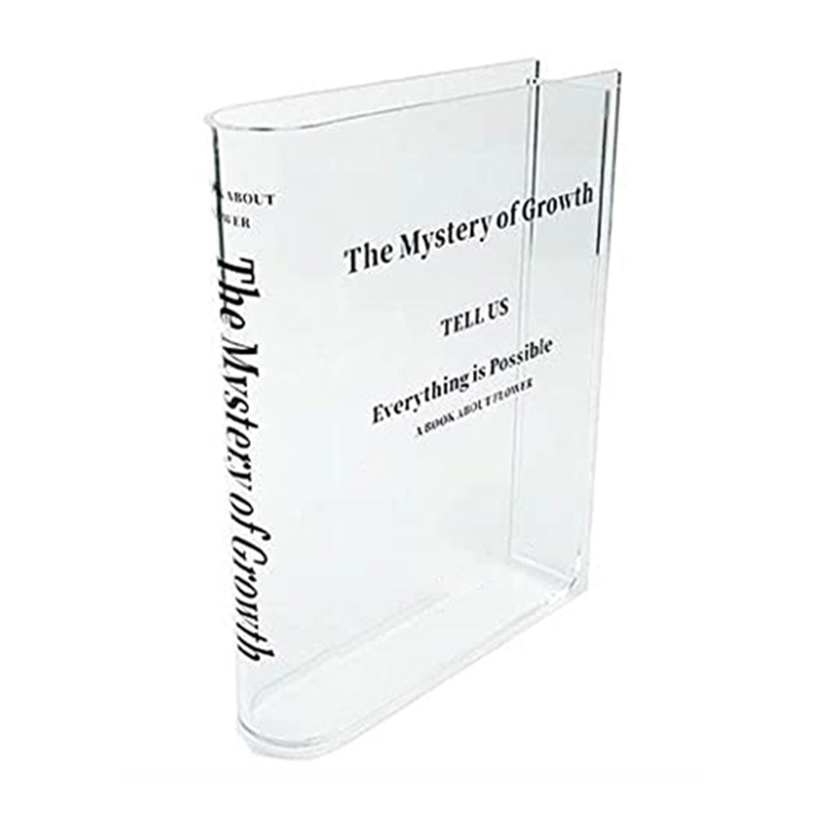 Прозрачная Книга Цветочная Ваза | Акриловая ваза для цветов | Растительные вазы Декоративные Современные декоративные бутылки для свадебного подарка Цветочный контейнер