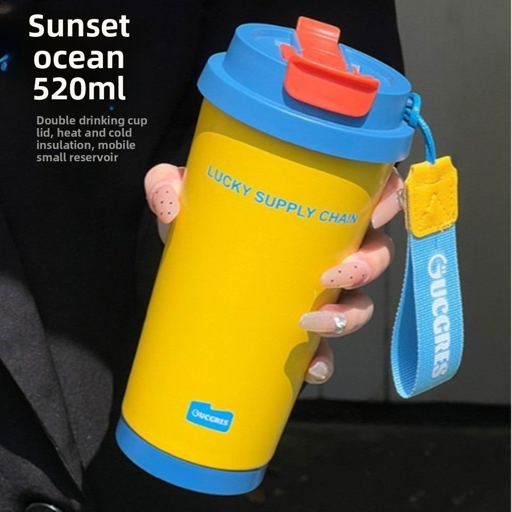 Durable 500ML Vacuum Cup Insulation Or Cooling With Lifting Rope Insulated Cup High-Capacity Thermal Mug for Student Children 500ml
Durable 500ML Vacuum Cup Insulation Or Cooling With Lifting Rope Insulated Cup High-Capacity Thermal Mug for Student Children 500ml