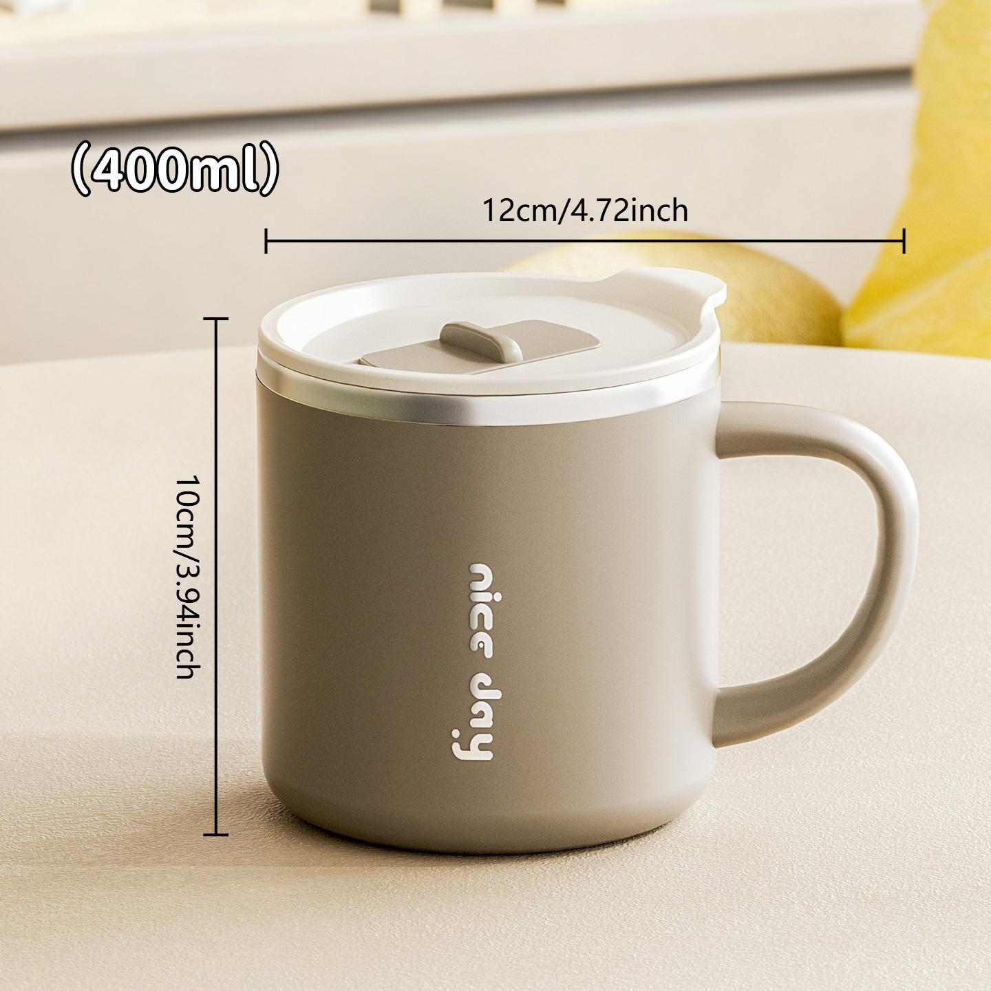 400ML Double Wall Insulated Coffee Cup 304 Stainless Steel Thermal Water Cup With Handle Tumbler Travel Office Portable Milk Mug 301-400ml коричневий
400ML Double Wall Insulated Coffee Cup 304 Stainless Steel Thermal Water Cup With Handle Tumbler Travel Office Portable Milk Mug 301-400ml коричневий
