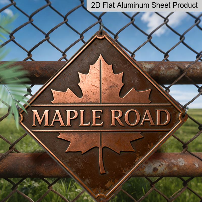 2D Flat - One Vintage Metal Aluminum Sign with A Maple Road Theme, Measuring, Perfect for Decorating Offices, Conference Rooms, Hallways, Reception 20*20cm
2D Flat - One Vintage Metal Aluminum Sign with A Maple Road Theme, Measuring, Perfect for Decorating Offices, Conference Rooms, Hallways, Reception 20*20cm