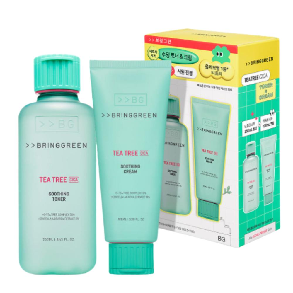 Bring Green Tea Tree Cica Soothing Toner & Cream Set – Calming Skincare Duo
Bring Green Tea Tree Cica Soothing Toner & Cream Set – Calming Skincare Duo