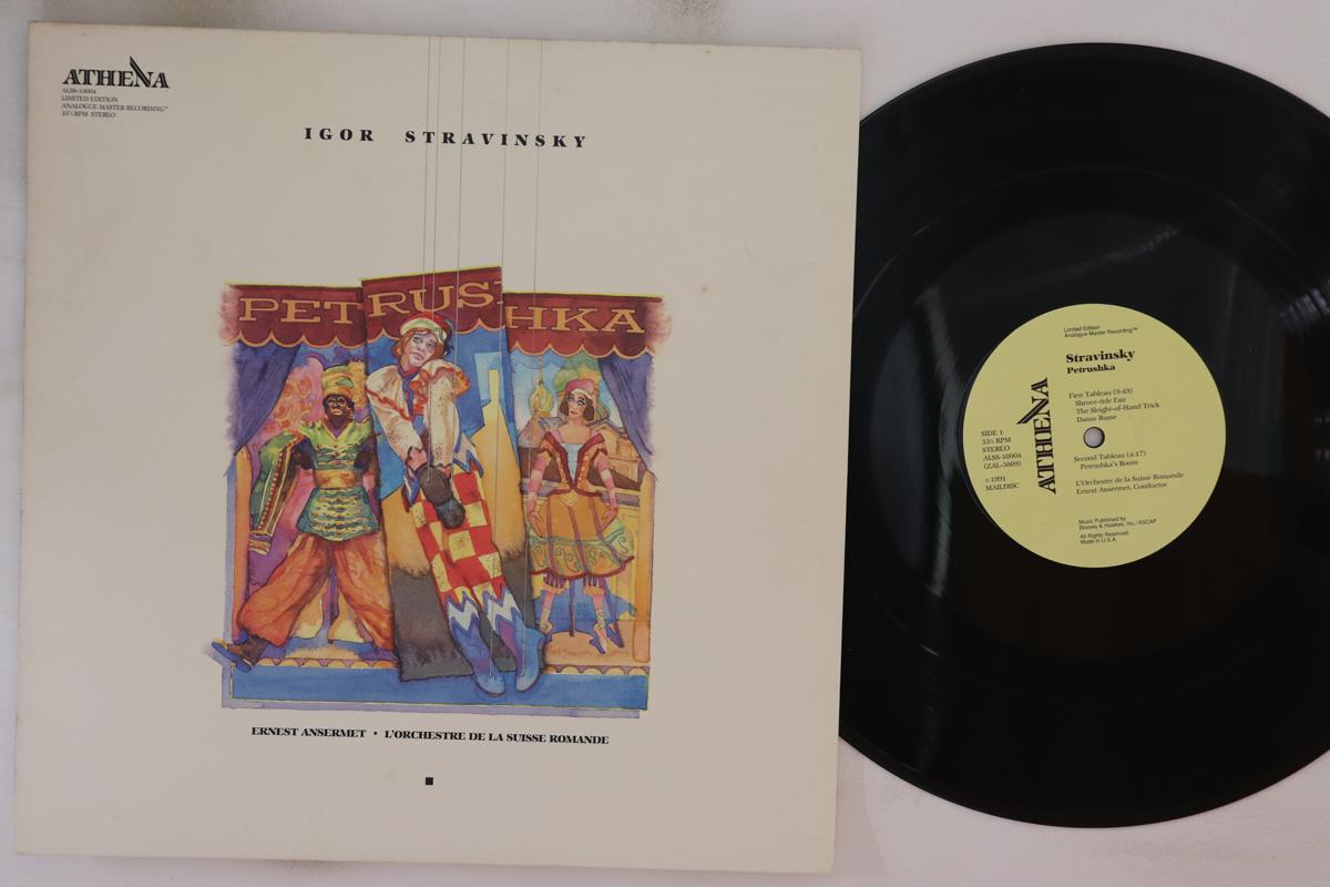 LP Record ERNEST ANSERMET, L ORCHESTRE DE LA - Igor Stravinsky Petrushka ALSS10004 ATHENA 1991 US Classical Used
LP Record ERNEST ANSERMET, L ORCHESTRE DE LA - Igor Stravinsky Petrushka ALSS10004 ATHENA 1991 US Classical Used