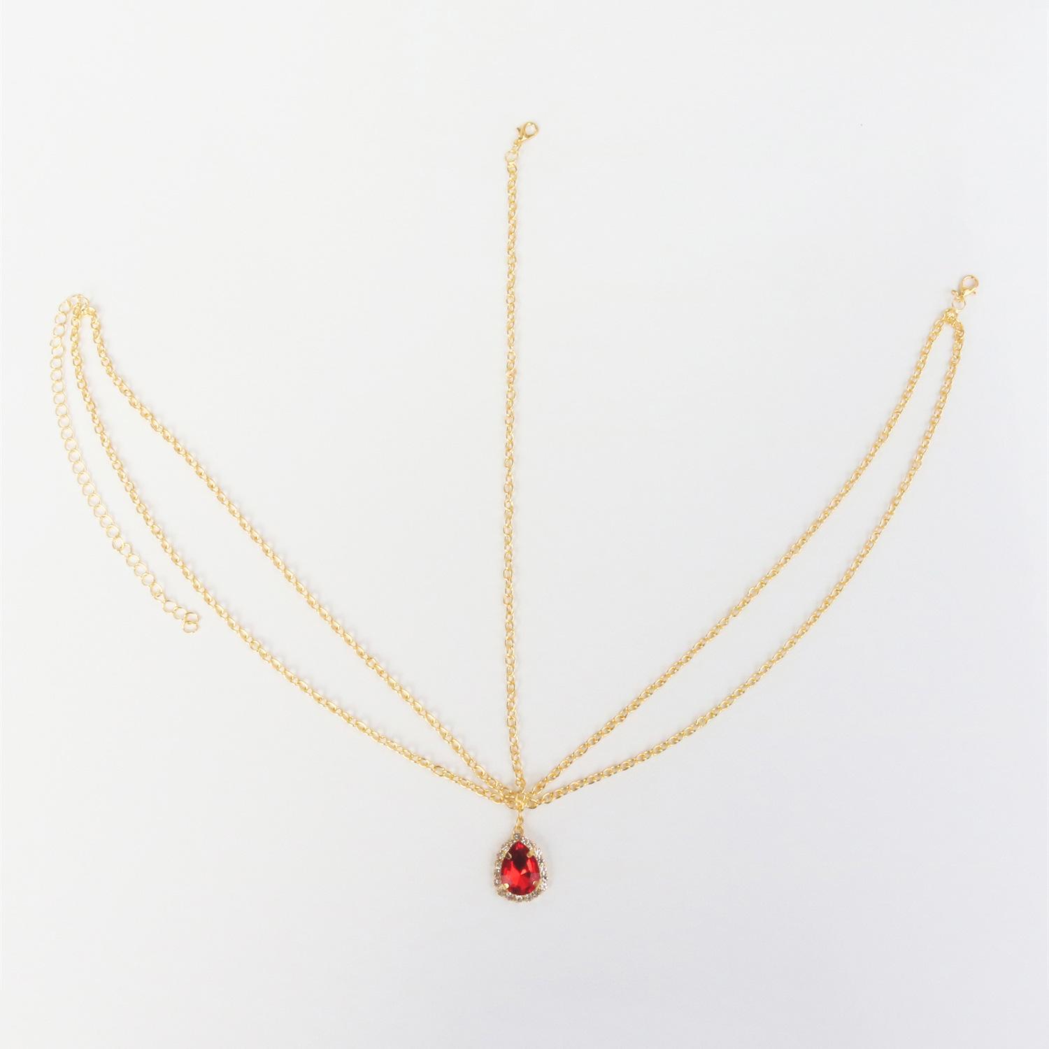 European And American Multi-Layer Water Drop Hair Chain Bohemian Ethnic Wind Rhinestone Hair Accessories Sexy Headband Hair Chain золотий
European And American Multi-Layer Water Drop Hair Chain Bohemian Ethnic Wind Rhinestone Hair Accessories Sexy Headband Hair Chain золотий