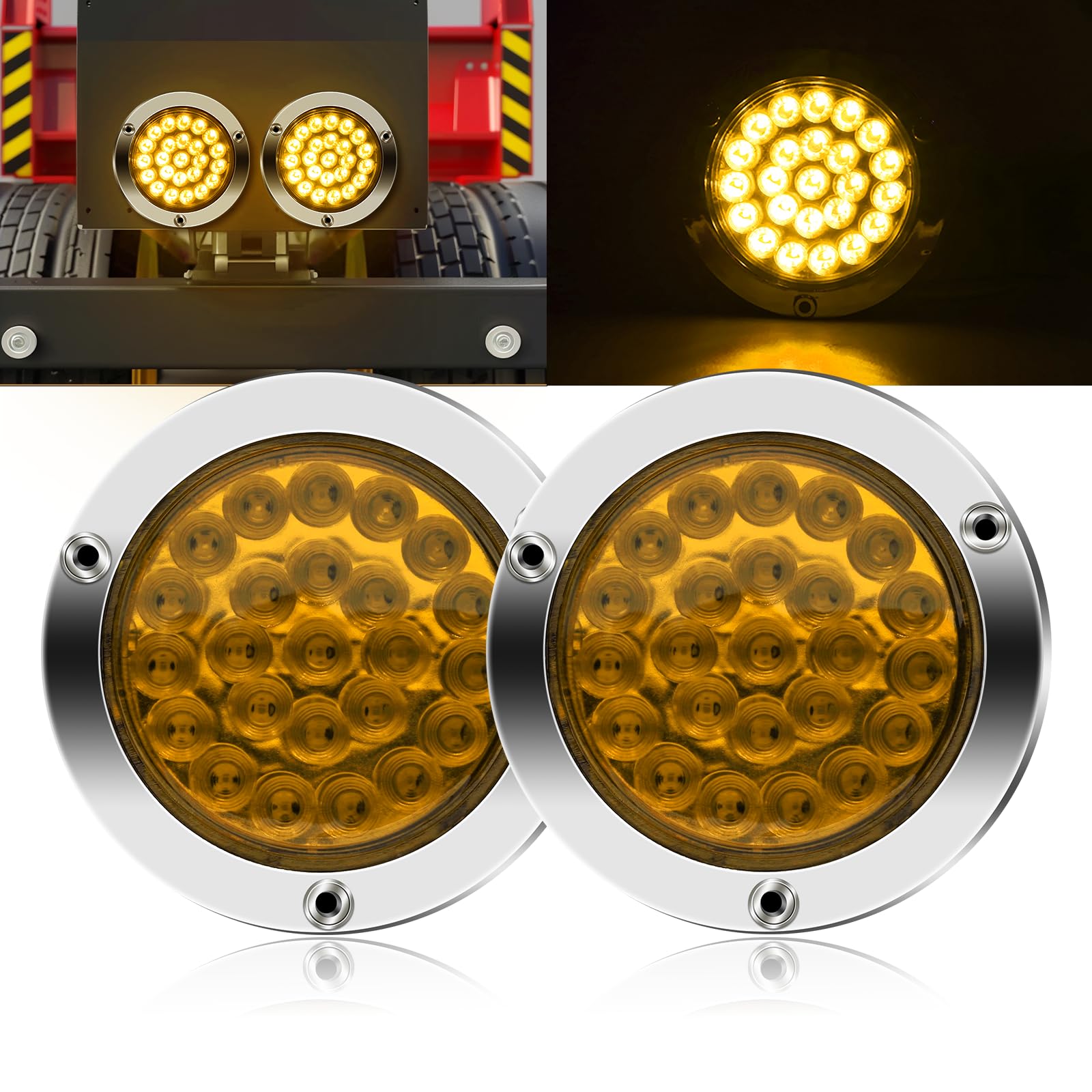 Ygmylandbb LED Truck Tail Lamp Trailer Tail Light 24V Turn Signal Universal 24 LED 24LED жовтий
Ygmylandbb LED Truck Tail Lamp Trailer Tail Light 24V Turn Signal Universal 24 LED 24LED жовтий