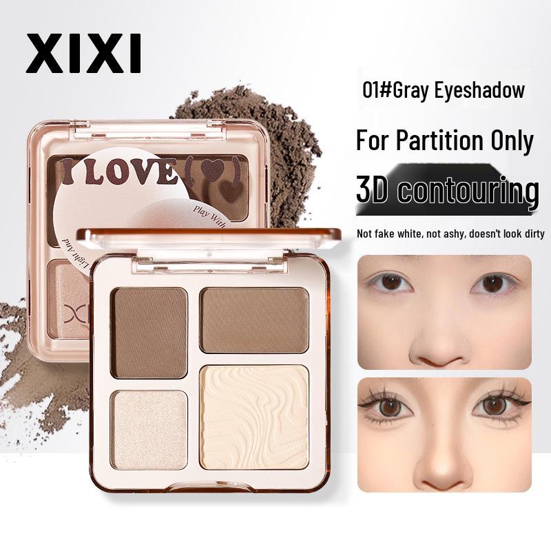 Xixi 4-Color Contour & Highlight Palette - Multi-Use Face Shaping & Brightening with Excellent Color Payoff for Daily Use
Xixi 4-Color Contour & Highlight Palette - Multi-Use Face Shaping & Brightening with Excellent Color Payoff for Daily Use