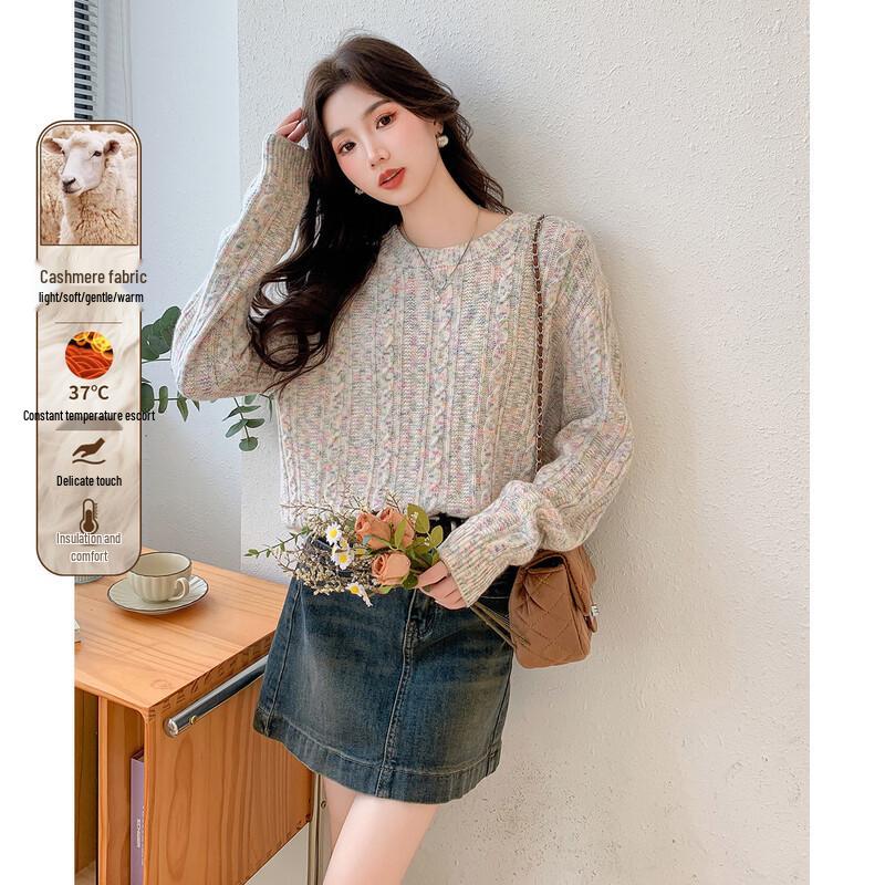Mokana Women s Long-Sleeve Cashmere Sweater MKNJD2757 L
Mokana Women s Long-Sleeve Cashmere Sweater MKNJD2757 L