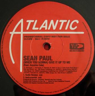 12inch Record SEAN PAUL - (When You Gonna) Give It Up To Me / PR302287PROMO Atlantic 2006 US Rap & Hip-Hop/R&B Used
12inch Record SEAN PAUL - (When You Gonna) Give It Up To Me / PR302287PROMO Atlantic 2006 US Rap & Hip-Hop/R&B Used