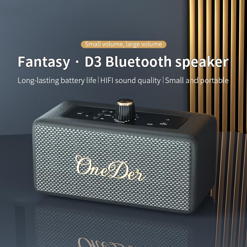 ONEDER D3 Retro Bluetooth-compatible Speaker Subwoofer HIFI Wireless Speaker Brown
ONEDER D3 Retro Bluetooth-compatible Speaker Subwoofer HIFI Wireless Speaker Brown
