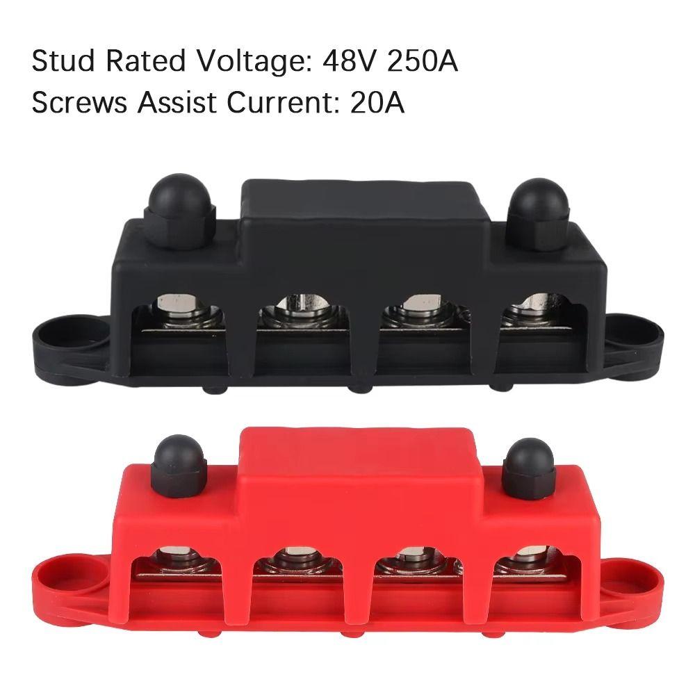High Current Power Distribution Blocks 4 Studs Studs Junction Block Screws Terminals Vehicles Style-C
High Current Power Distribution Blocks 4 Studs Studs Junction Block Screws Terminals Vehicles Style-C
