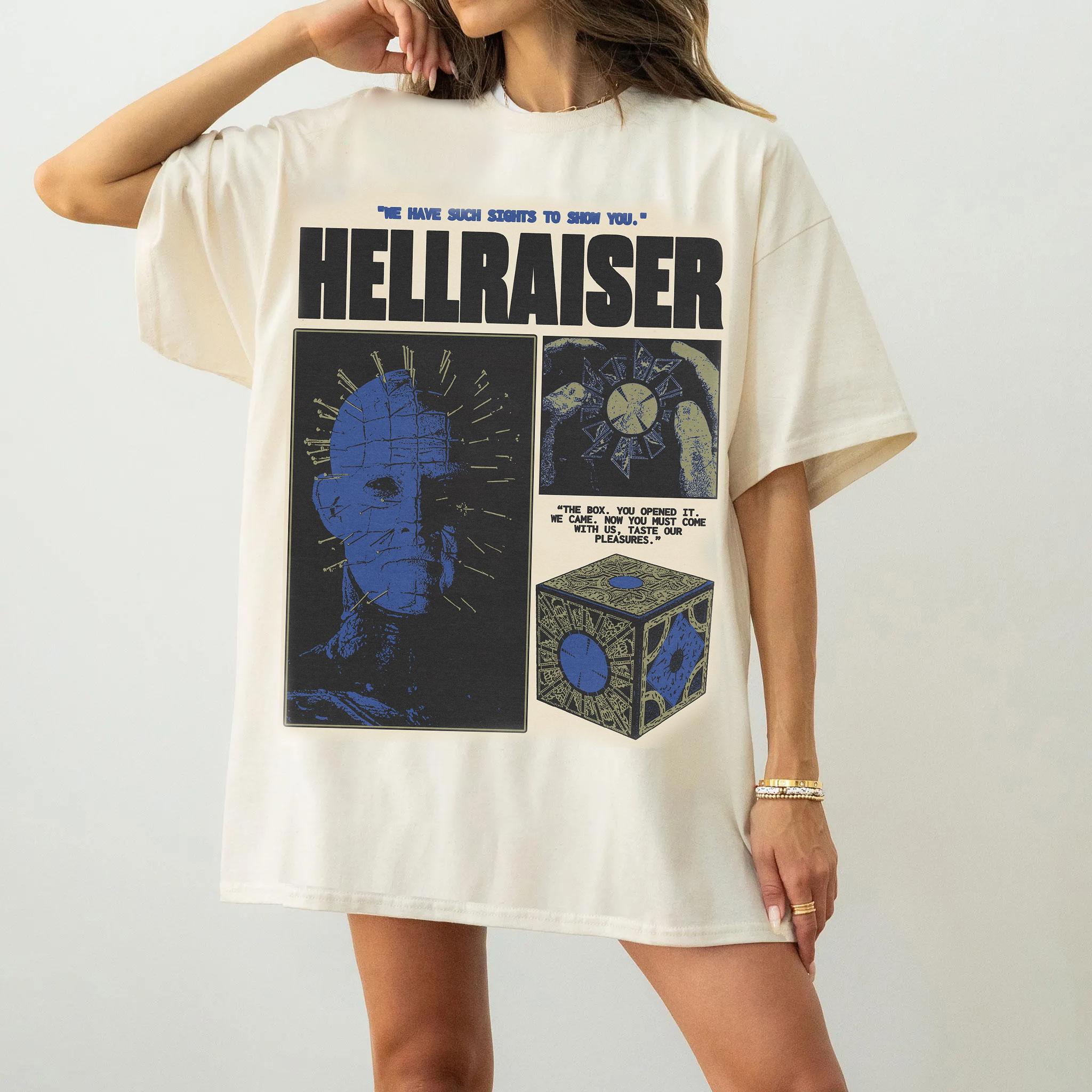 Streetwear Womens Hellraiser Horror Movie Vintage TShirt Unisex Cotton Tee Unisex Top Casual Trend Loose Harajuku ONeck 4XL
Streetwear Womens Hellraiser Horror Movie Vintage TShirt Unisex Cotton Tee Unisex Top Casual Trend Loose Harajuku ONeck 4XL