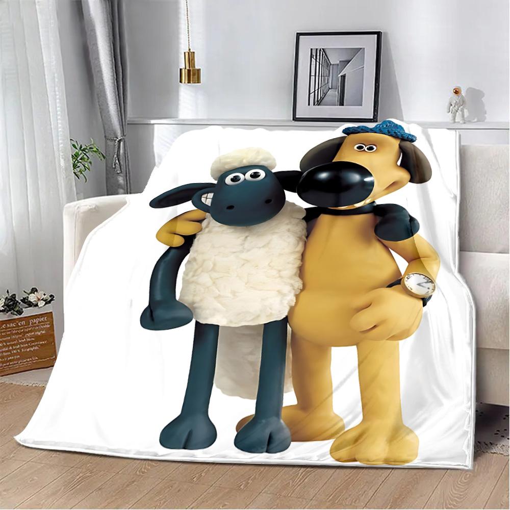 Cartoon the Sheeps Printed Blanket Picnic Blankets Warm Blanket Soft and S-shauns Comfortable Blanket Home Travel Birthday Gift 80x60in
Cartoon the Sheeps Printed Blanket Picnic Blankets Warm Blanket Soft and S-shauns Comfortable Blanket Home Travel Birthday Gift 80x60in
