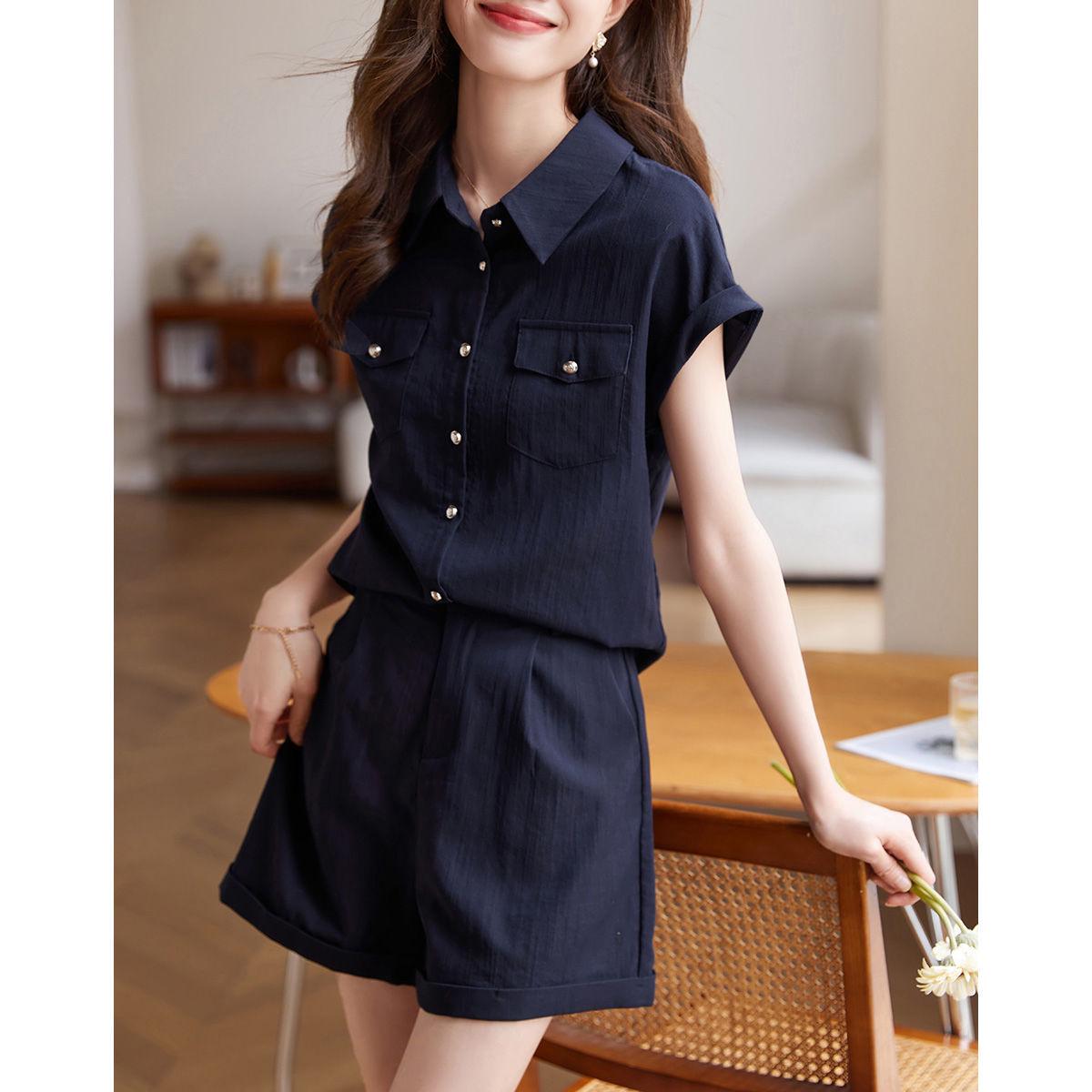 Summer 2026 Women s Fashionable Two-Piece Set: Loose Fit Short-Sleeve Shirt & Wide-Leg Shorts S (85-95 lbs)
Summer 2026 Women s Fashionable Two-Piece Set: Loose Fit Short-Sleeve Shirt & Wide-Leg Shorts S (85-95 lbs)