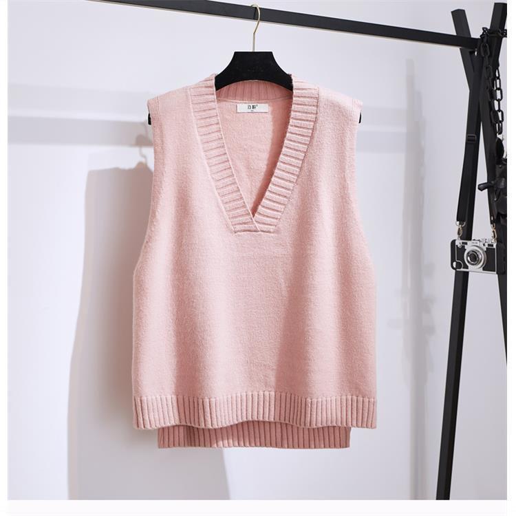 Plus Size Women s Knitted V-Neck Vest - Autumn/Winter Extra Large Sleeveless Outerwear XL (130-159 jin) рожевий
Plus Size Women s Knitted V-Neck Vest - Autumn/Winter Extra Large Sleeveless Outerwear XL (130-159 jin) рожевий