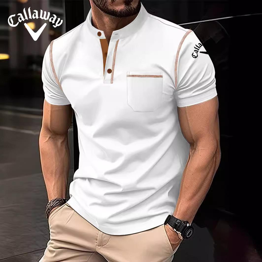 Callaway Embroidered Summer Polo Shirt with Stand Up Collar Pocket for Men s Sports Polo Shirt S
Callaway Embroidered Summer Polo Shirt with Stand Up Collar Pocket for Men s Sports Polo Shirt S